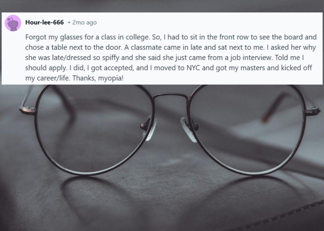 Forgotten Glasses Can Help You Start a Dream Life!