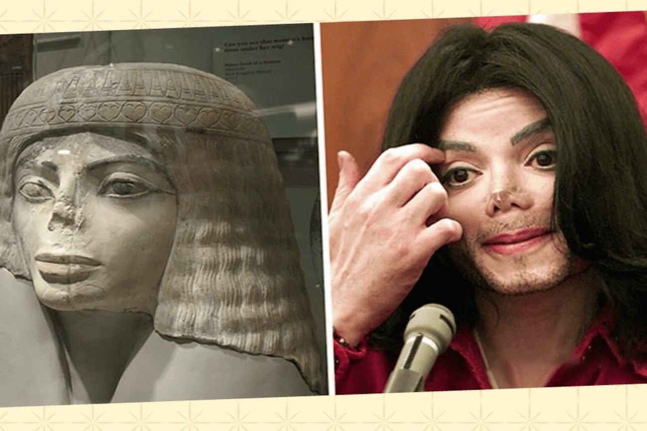 Michael Jackson and an old statue.jpg