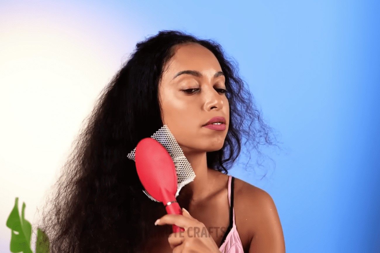 When you're too lazy to clean your hairbrush.jpg